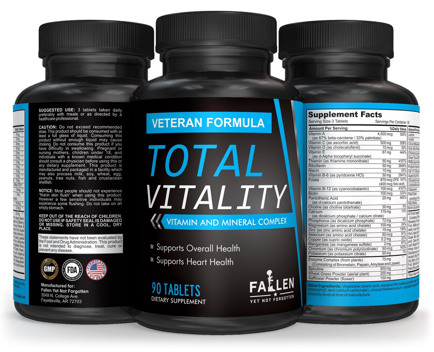 Total Vitality - Vitamin & Mineral Supplement for Veterans