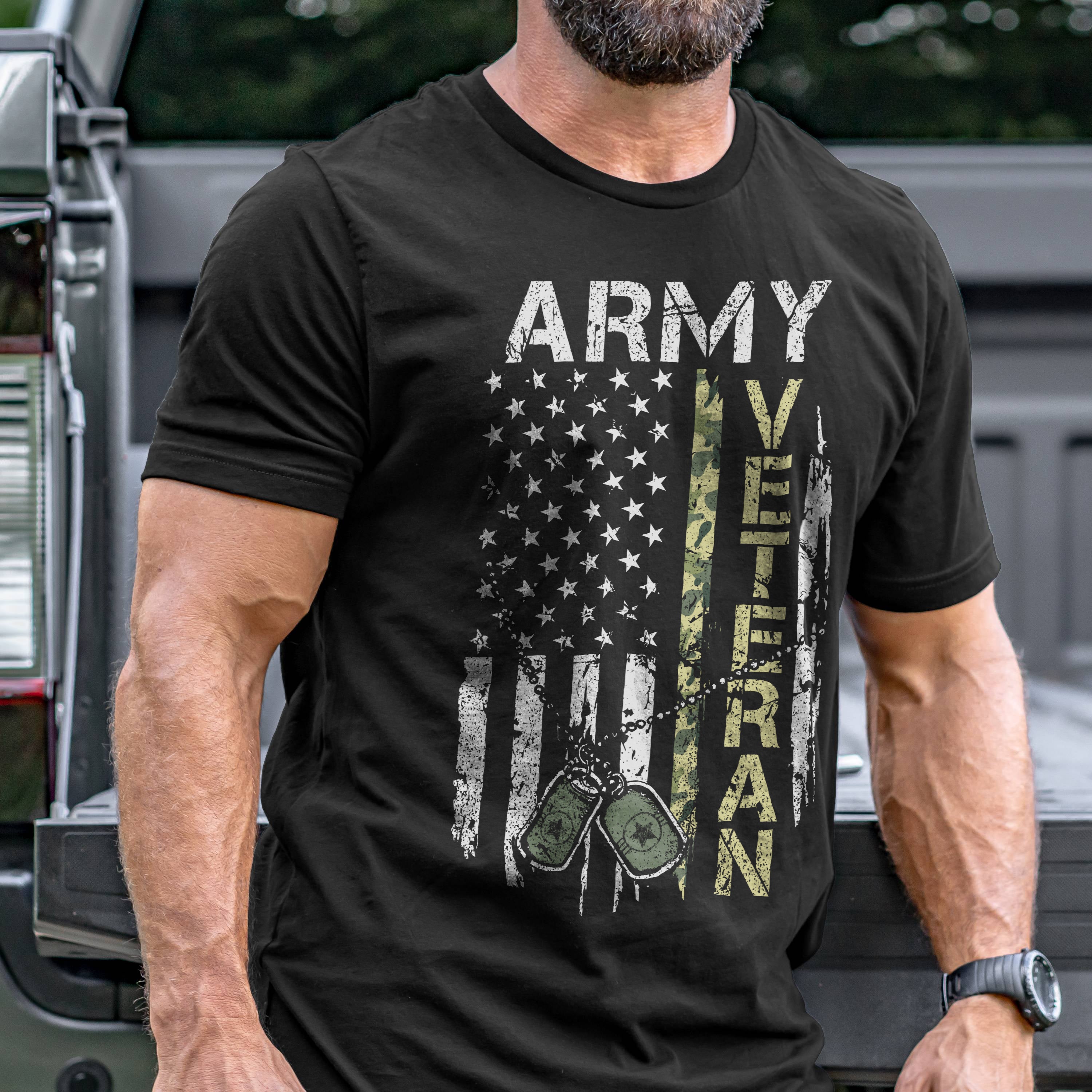 damper Pelagic større Army Veteran T-Shirt – Fallenyetnotforgotten