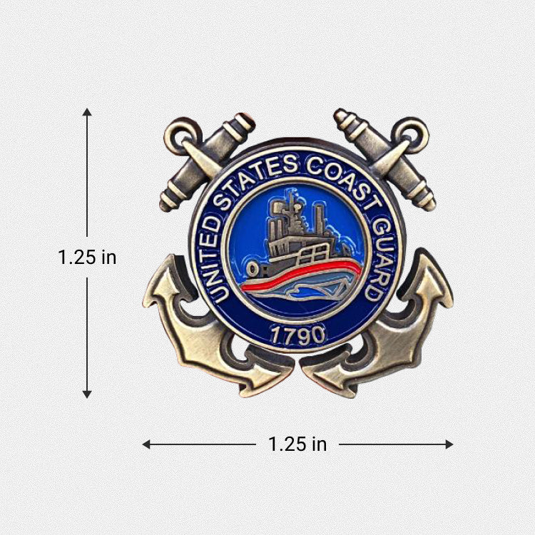 US Coast Guard Veteran Pin