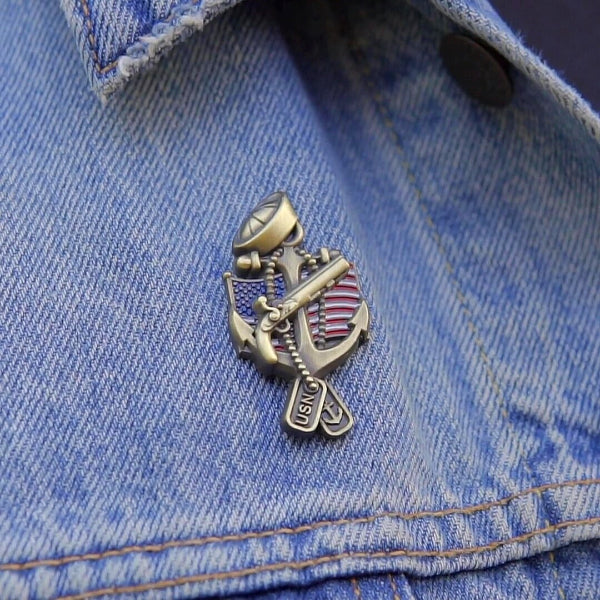 US Navy Veteran Pin