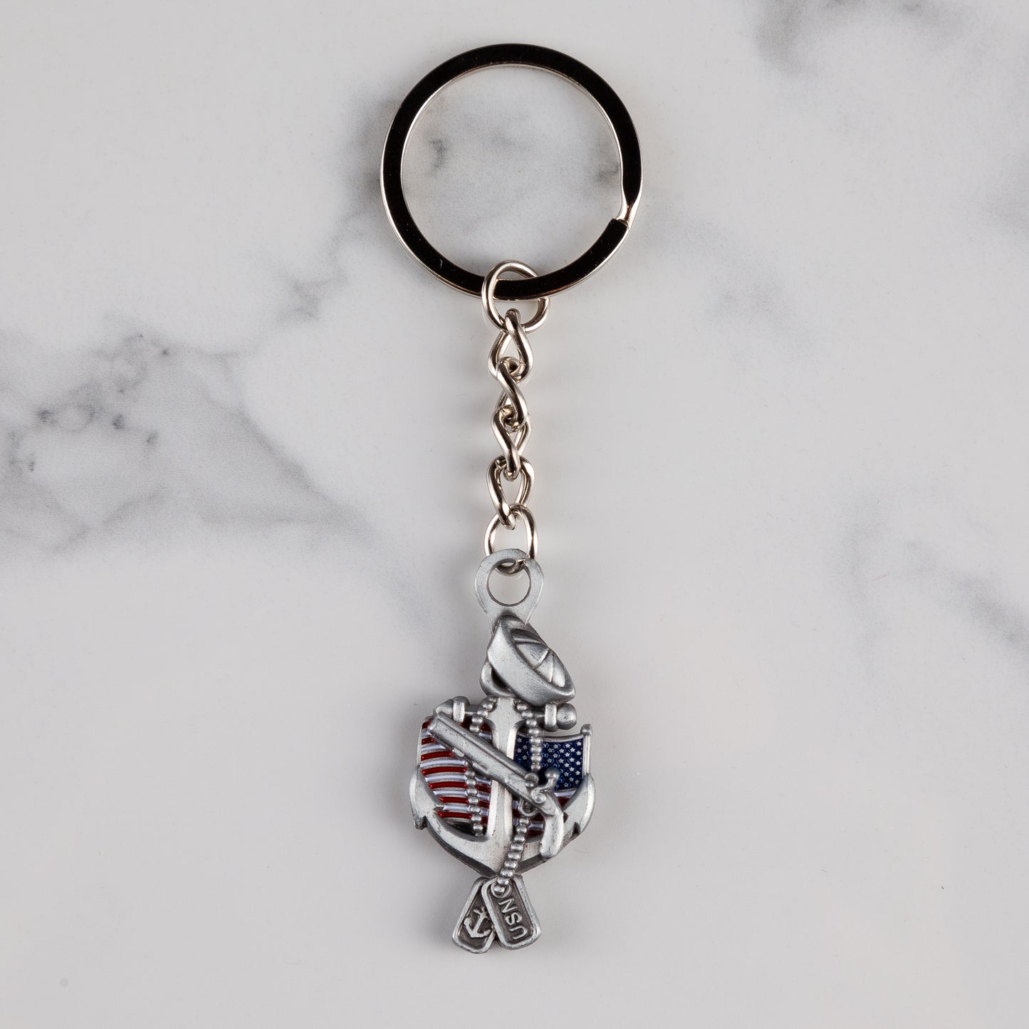 US Navy Veteran Keychain