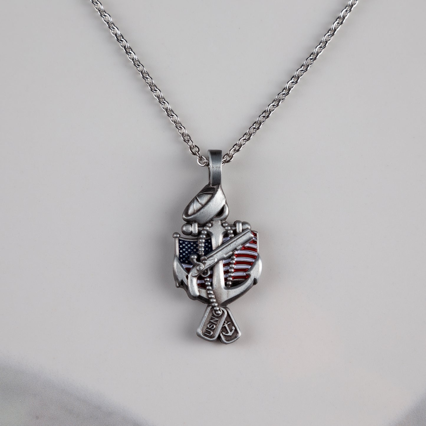 US Navy Veteran Necklace