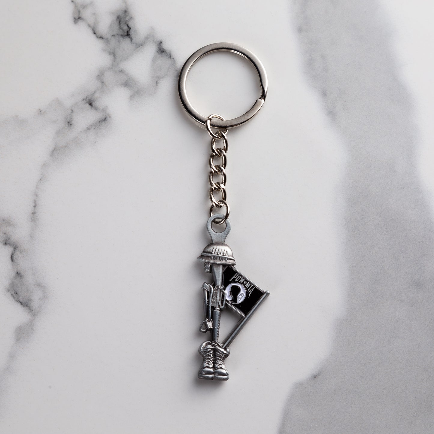 Fallen Soldier POW Memorial Keychain