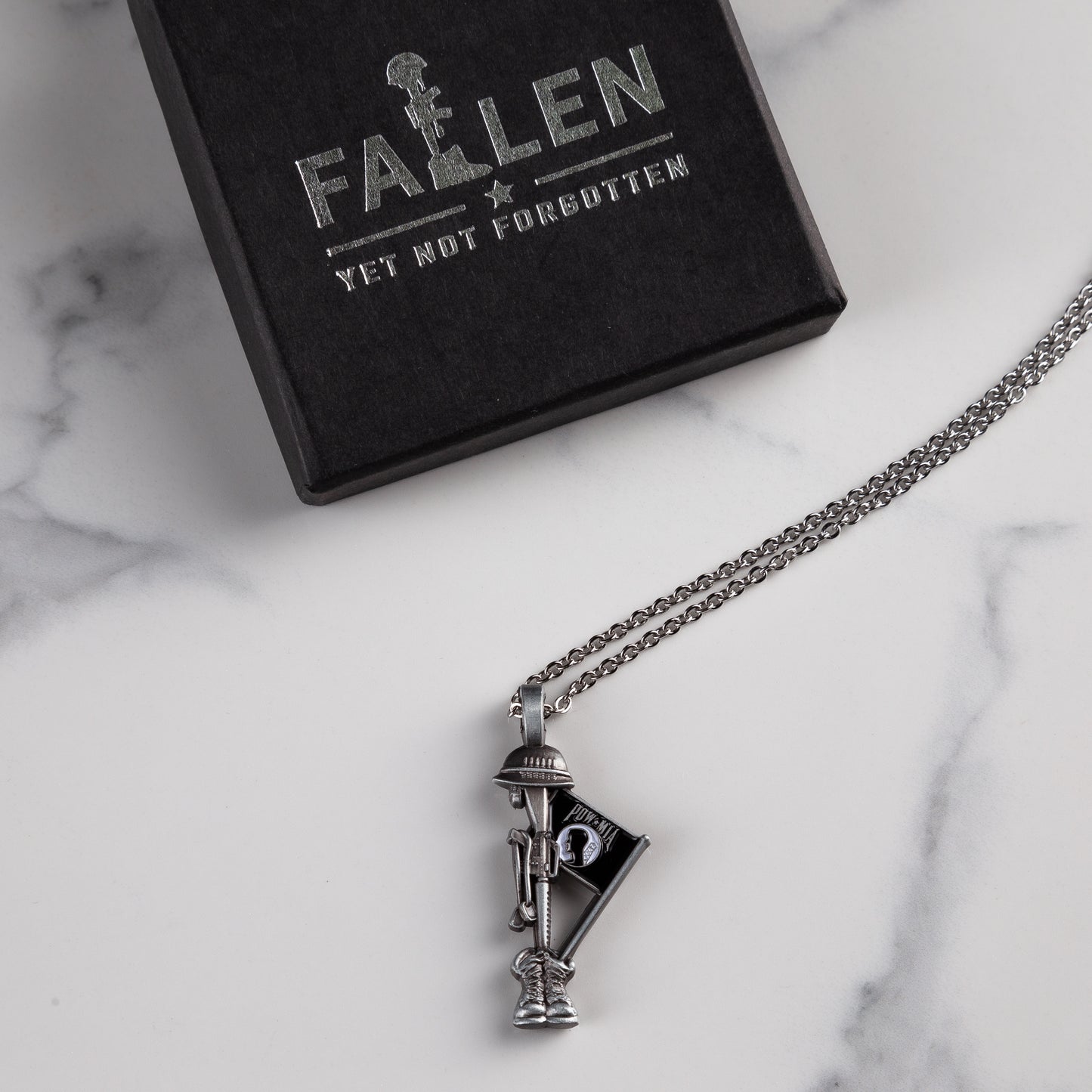 Fallen Soldier POW Memorial Necklace