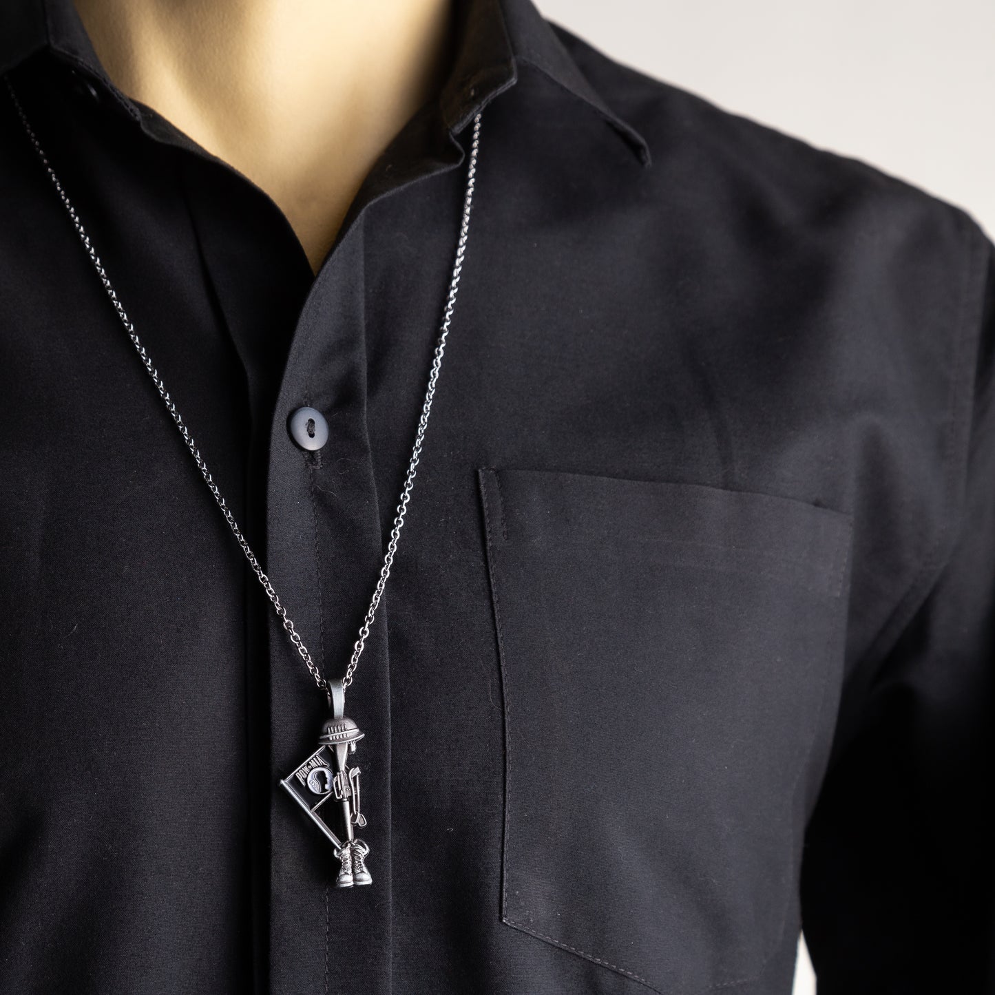 Fallen Soldier POW Memorial Necklace