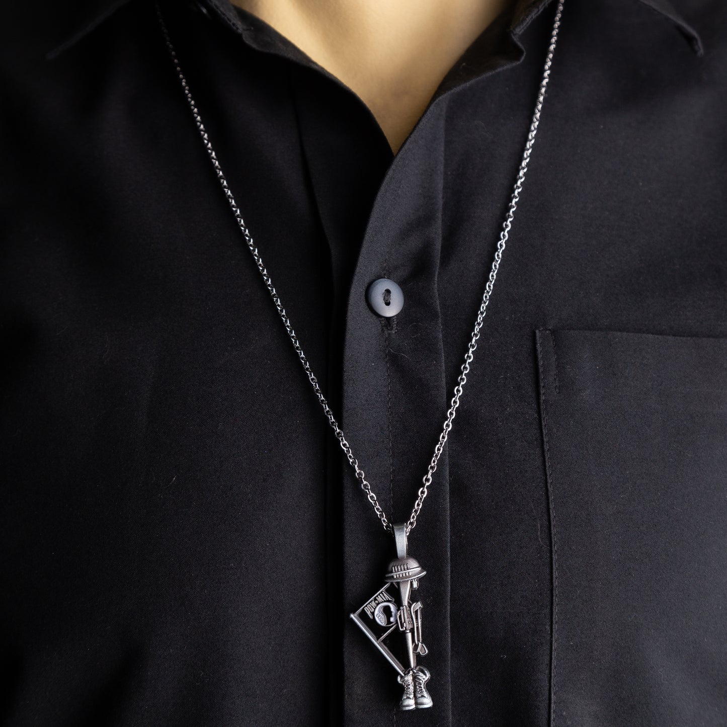 Fallen Soldier POW Memorial Necklace