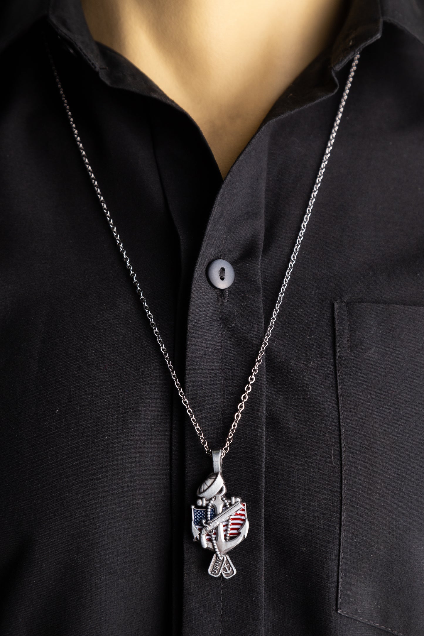 US Navy Veteran Necklace