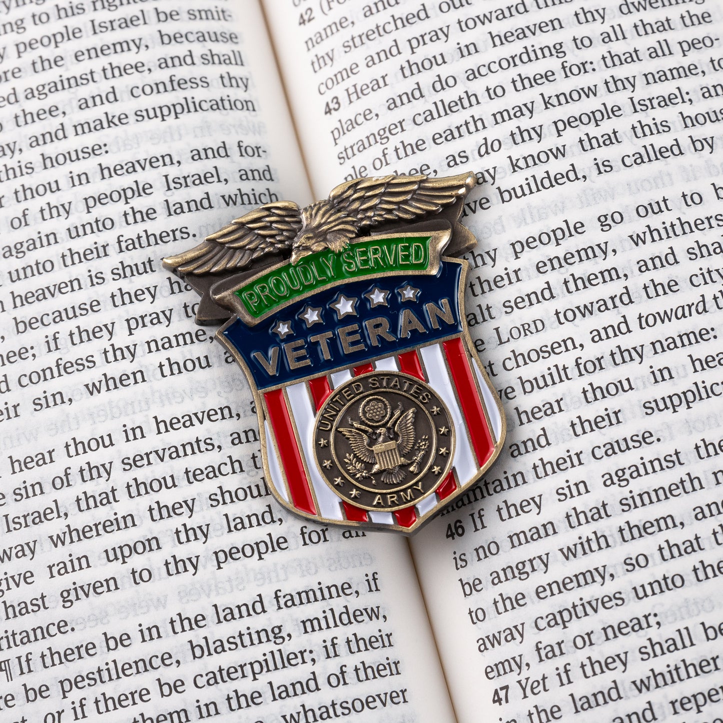 US Army Proudly Served Veteran Pin