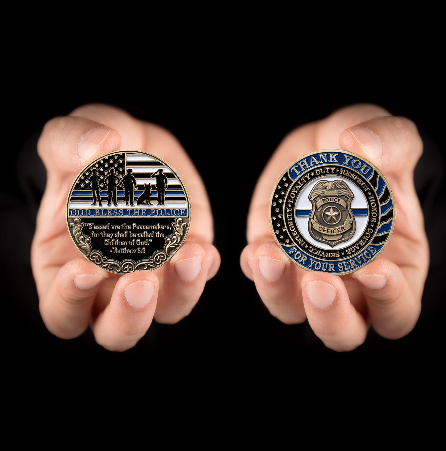 Police - Thank You For Your Service Coin