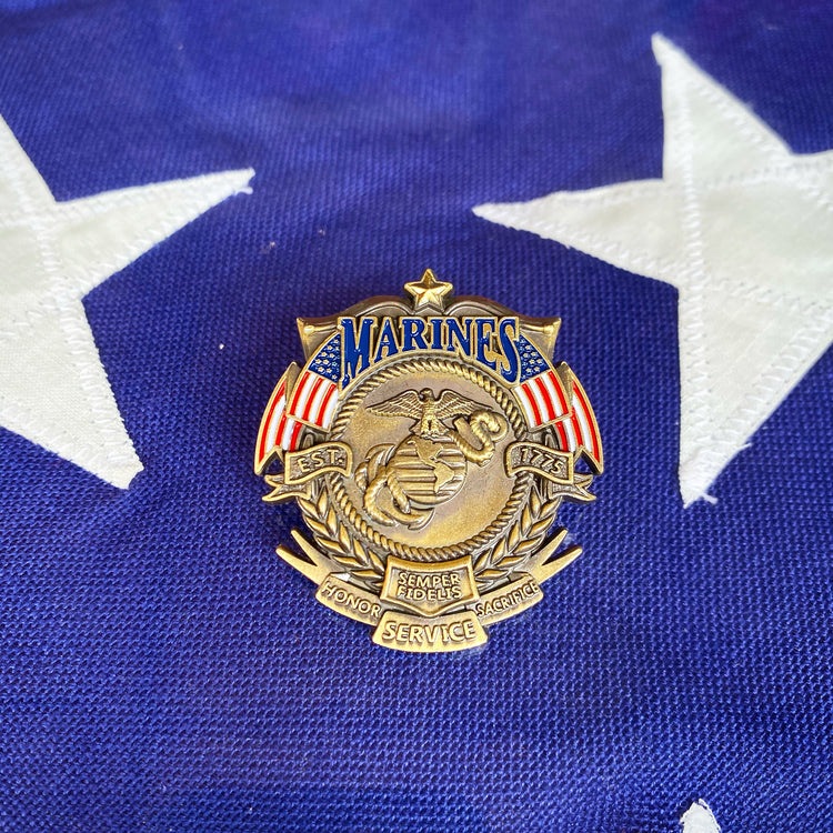 US Marines Veteran's Day Pin