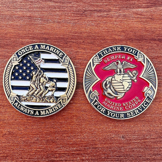 US Marine - Thank You For Your Service Coin