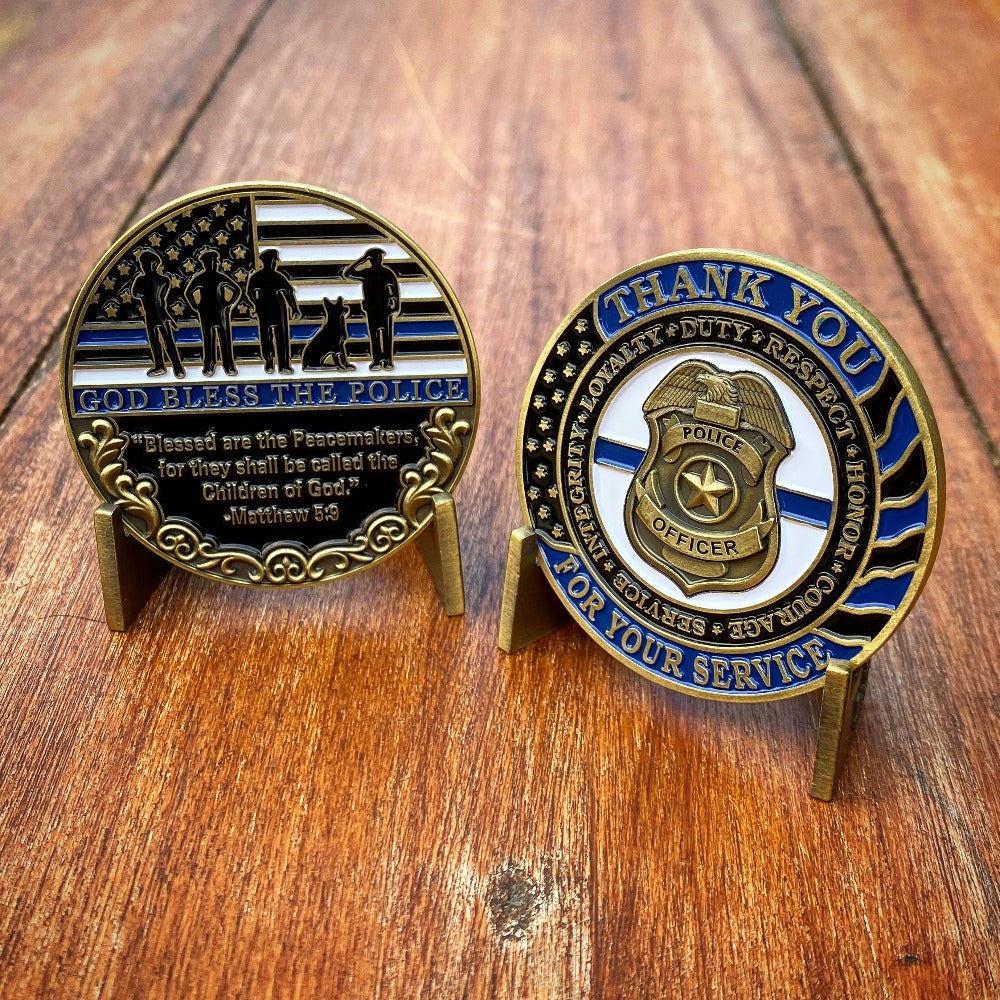 Police - Thank You For Your Service Coin