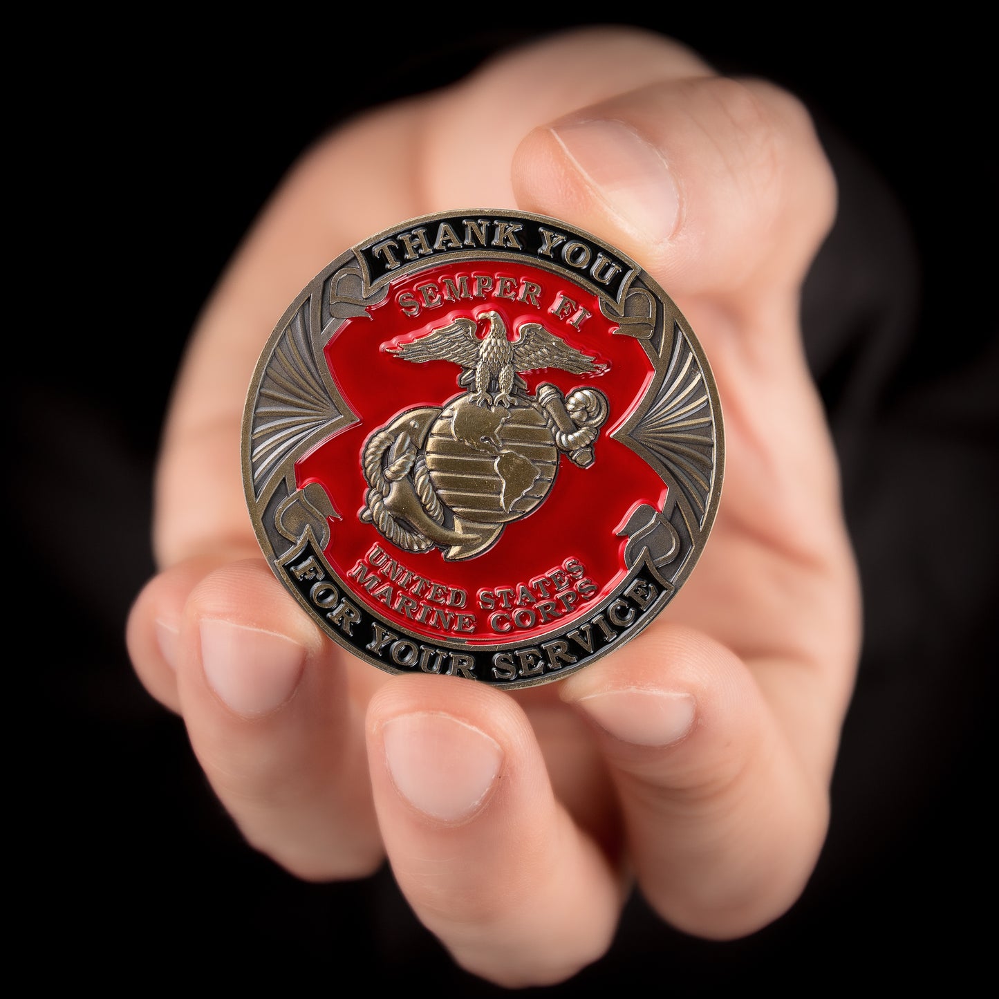 US Marine - Thank You For Your Service Coin