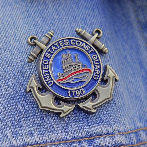 US Coast Guard Veteran Pin