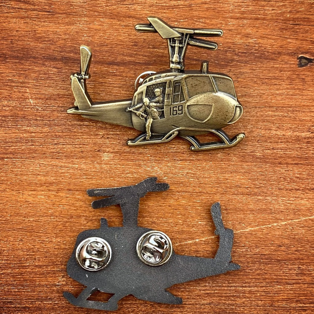 Huey Helicopter Pin