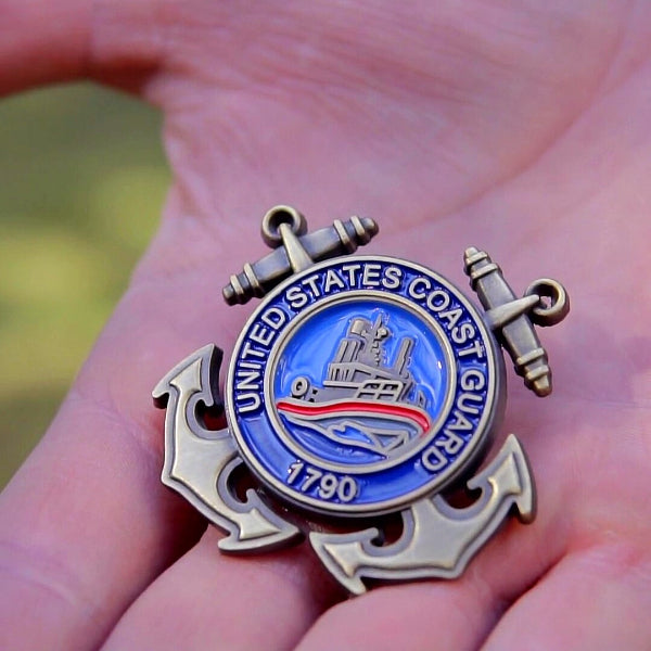 US Coast Guard Veteran Pin