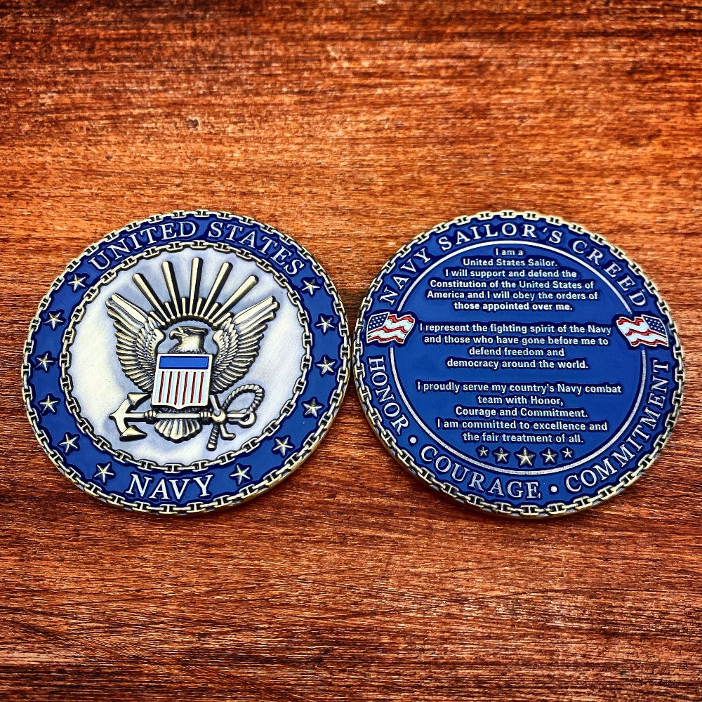US Navy Sailor’s Creed Coin