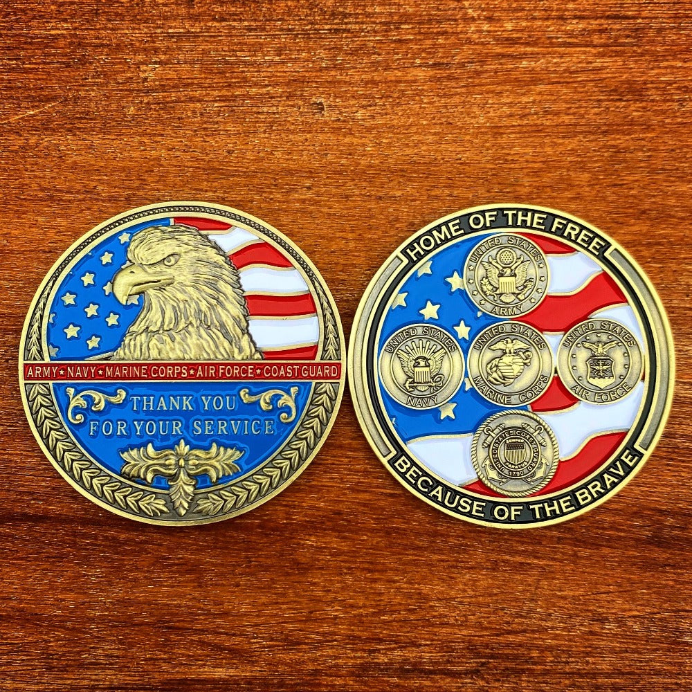 Thank You For Your Service Coin