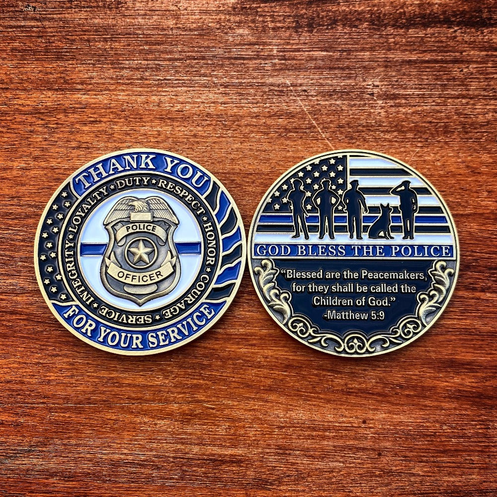 Police - Thank You For Your Service Coin