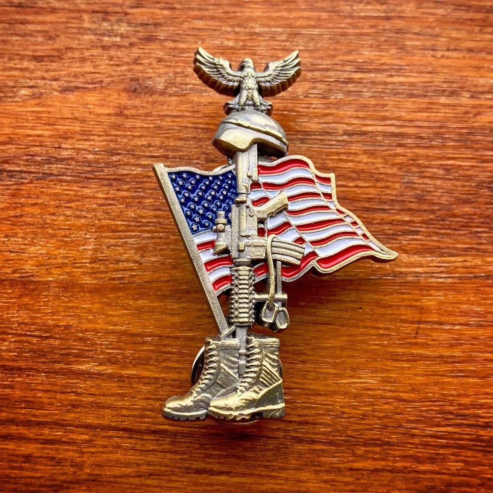 Fallen Soldier Freedom Pin