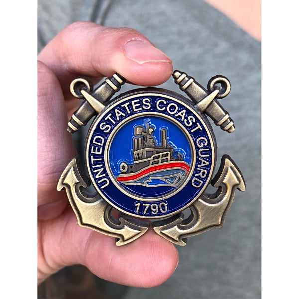 US Coast Guard Veteran Pin