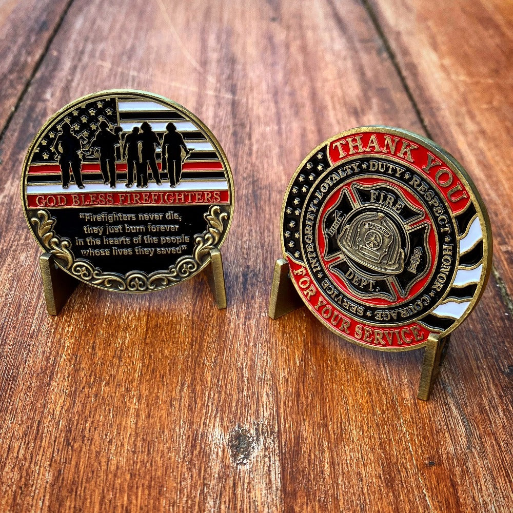 Firefighter - Thank You For Your Service Coin