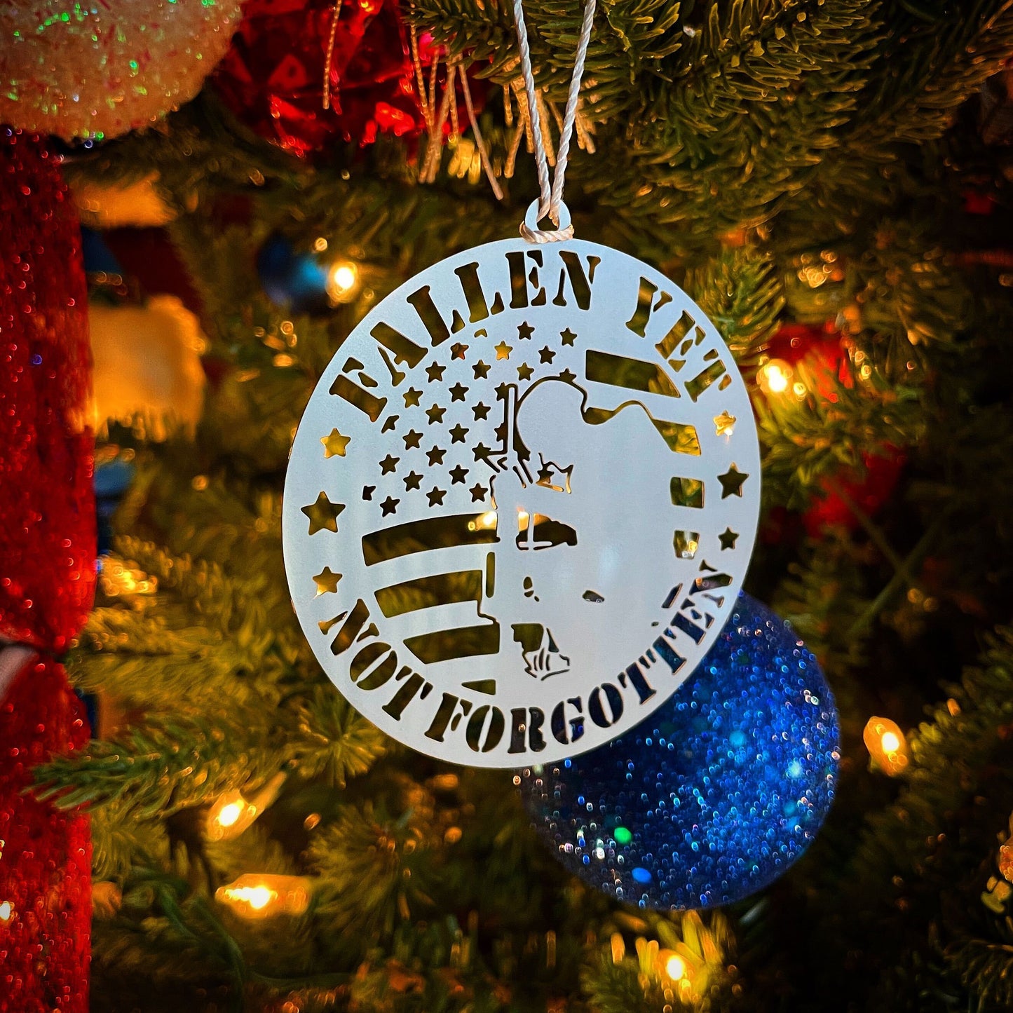 #3 Military & Patriotic Christmas Ornaments 6pc Bundle