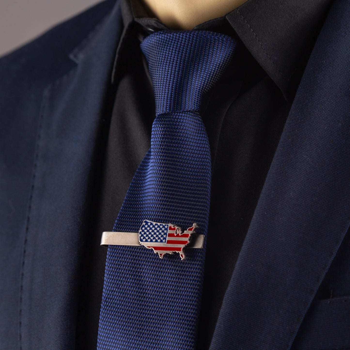 USA Flag Tie Clip