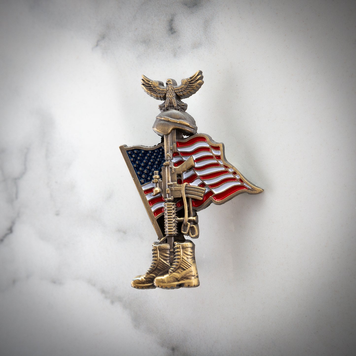 Fallen Soldier Freedom Pin
