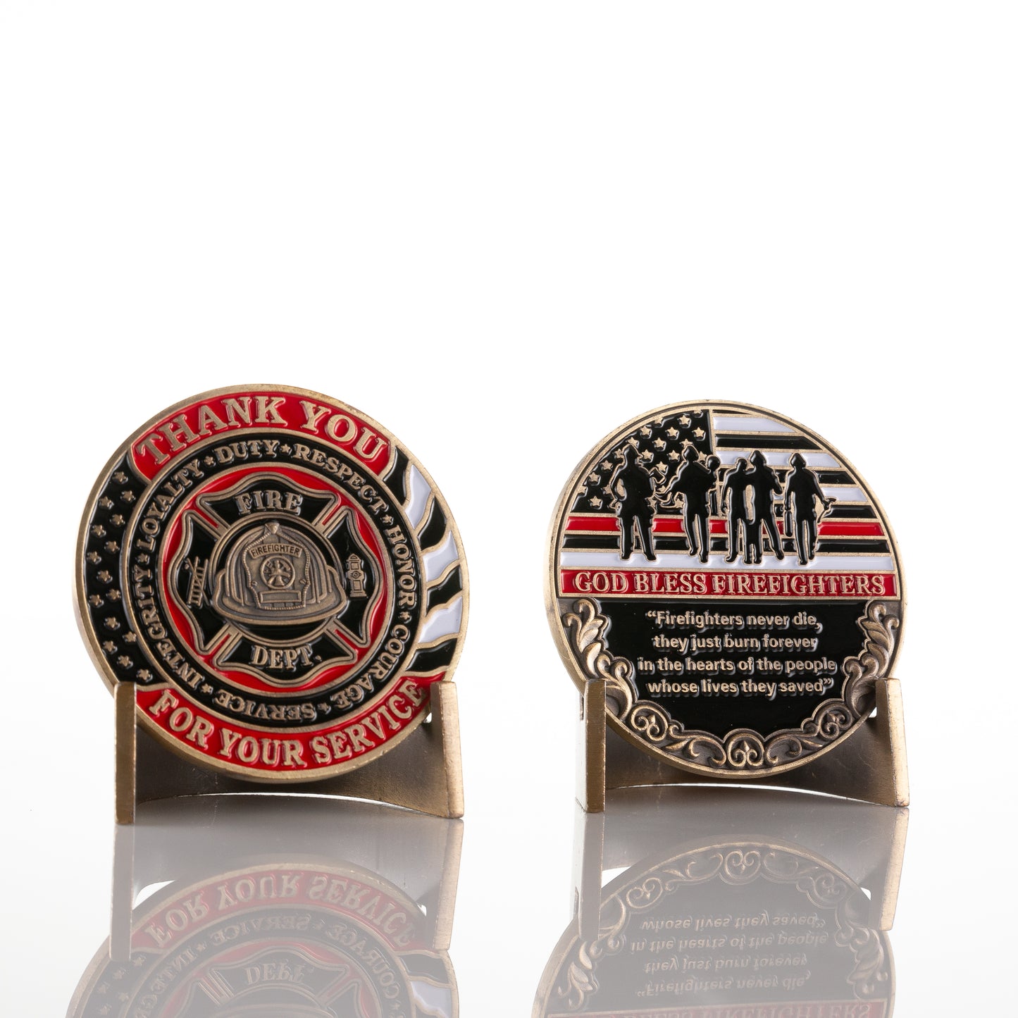 Firefighter - Thank You For Your Service Coin