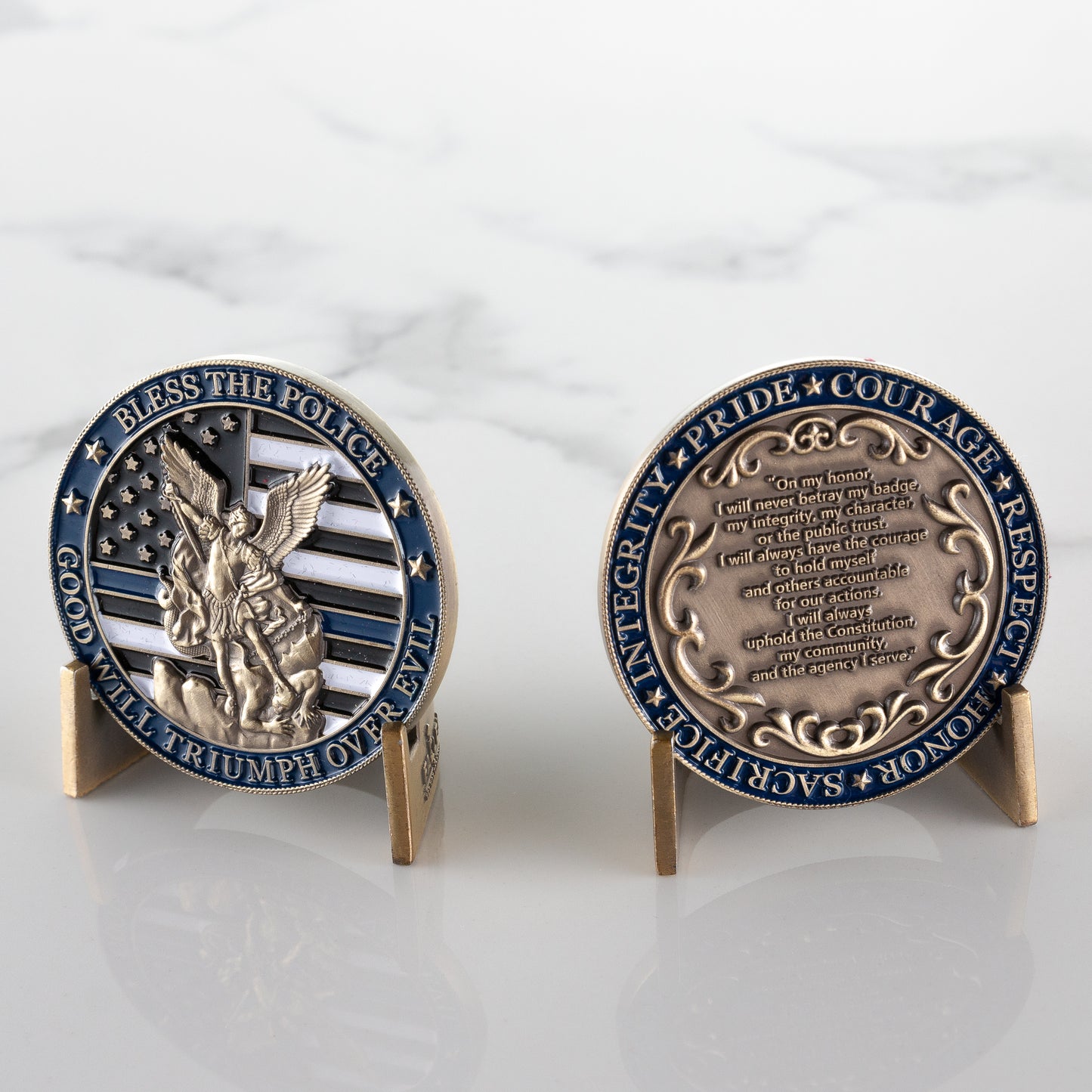 Saint Michael Bless The Police Coin