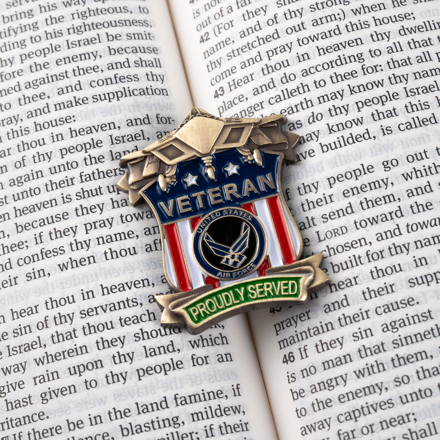 US Air Force Proudly Served Veteran Pin