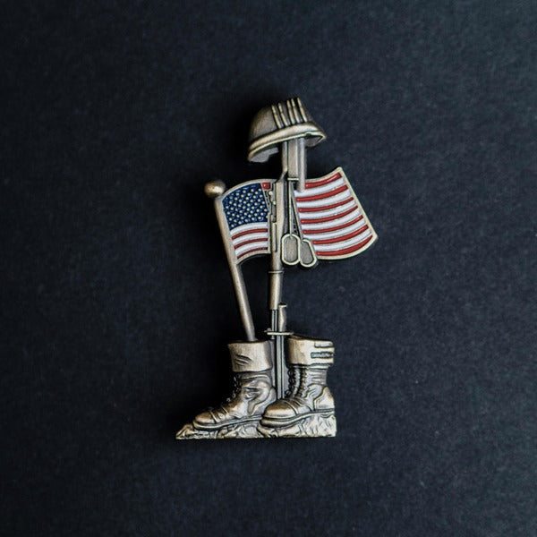 75th D-Day Lapel Pin -The Fallen Soldier