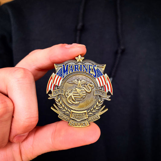 US Marines Veteran's Day Pin