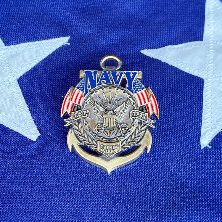 US Navy Veteran's Day Pin |Fallenyetnotforgotten