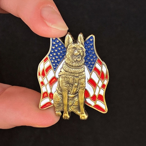 K-9 Veteran Pin